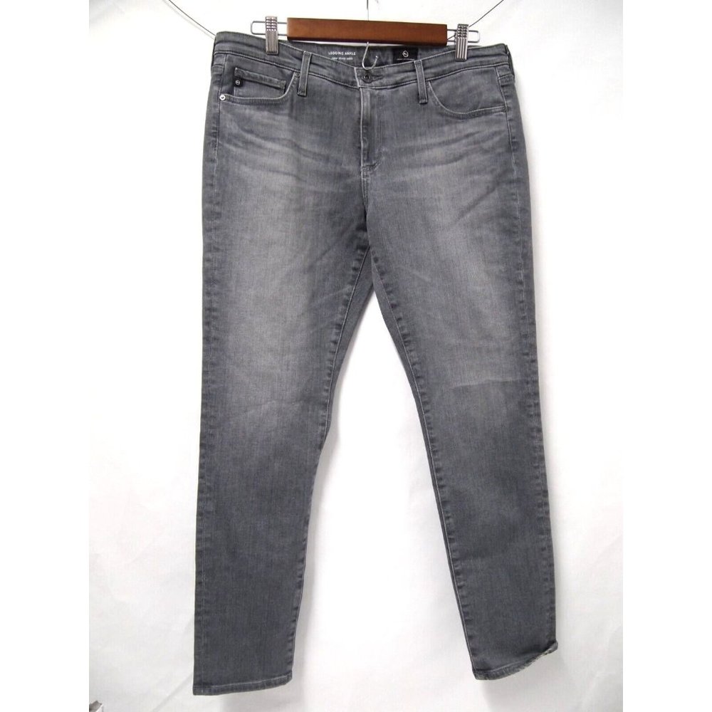 NWT AG Adriano Goldschmied Womens Jeans 31 Legging Ankle Skinny Grey Low Rise - Picture 2 of 7